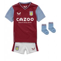 Aston Villa Philippe Coutinho #23 Hjemmebanesæt Børn 2022-23 Kortærmet (+ Korte bukser)